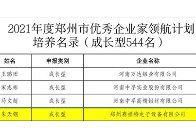 郑州市优秀企业家领航计划培养名录公示，人生就是博-尊龙凯时医疗董事长朱天钢入选！